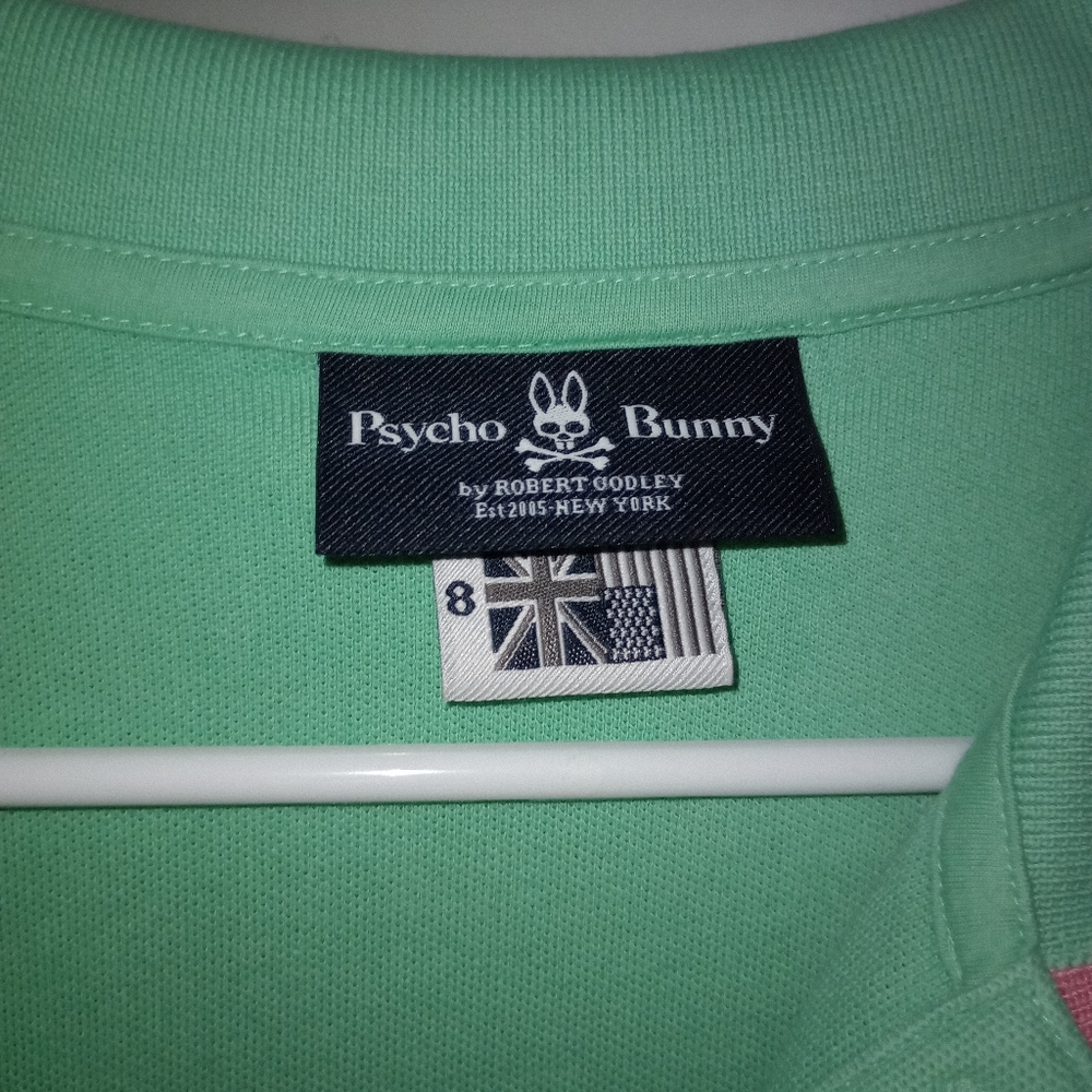Men's Psycho Bunny Polo Teal shirt.